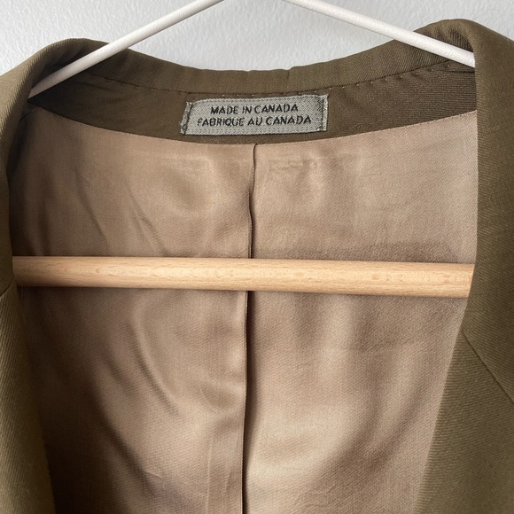 VINTAGE GIORGIO SAPPINI 100% WOOL SUIT JACKET MADE IN CANADA SIZE LARGE - Picture 4 of 12